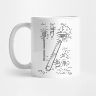 Wrench VINTAGE PATENT DRAWING Mug